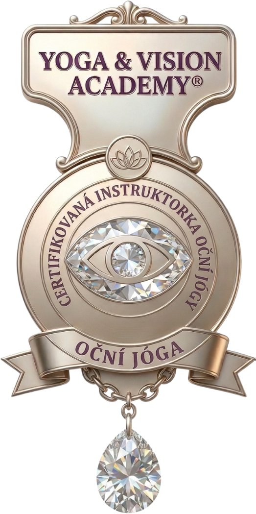 Pečeť — certifikovaná instruktorka oční jógy (česky)